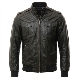 Custom <b>Suede</b> Leather <b>Jacket</b> High Quality Luxury Zip up <b>Jacket</b> for Men Winter Bomber Biker wear <b>Jacket</b> - Product Image 1