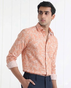Camisa Casual de Hombre Enovate con Estampado Floral, 100% Algodón, ODM, Manga Larga, Cuello Clásico, Transpirable, Popelina, Verano - Product Image 2