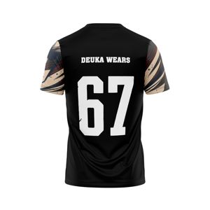 T-shirt d'entraînement à col rond en polyester 100% respirant et anti-humidité, personnalisable avec logo OEM/ODM, sublimation, grande taille, unisexe - Product Image 2