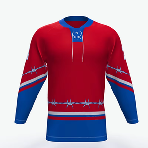 Best Sellers Training Unisex Custom Design Cheap Hockey Jerseys 100% Polyester Digital Print - Product Image 5
