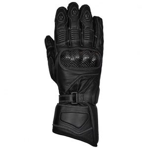 Guantes de Motocicleta de Cuero Reforzado de Alta Calidad Punchin Sports con Costuras Duraderas, Protectores de Nudillos Rígidos y Pantalla Táctil - Product Image 4