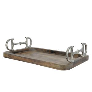 Premium Wood Serving <b>Tray</b> With Handles Rustic Style Restaurant Supplies Vintage <b>Breakfast</b> <b>Tray</b> Latest <b>Trays</b> For Serve Tea Snacks - Product Image 2