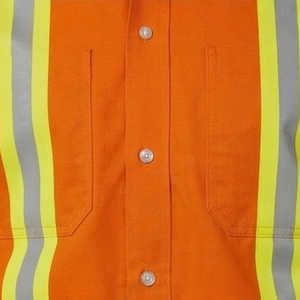 เสื้อเชิ้ตทำงานผู้ชายคุณภาพสูง สีพื้น ปิดกระดุม ระบายอากาศได้ดี สะท้อนแสงได้ดี ได้รับมาตรฐาน CE ปรับแต่งได้ตามต้องการ - Product Image 3