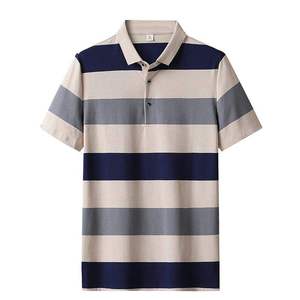 Chemises pour hommes 100% coton, logo brodé, manches courtes, polos unis pour hommes, tailles grandes, prix raisonnable - Product Image 3