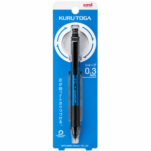 Lápiz Mecánico Uni Kuru Toga KS Modelo M3-KS 0.5mm con Rotación Automática de Mina, Cuerpo Metálico, Papelería Japonesa - Product Image 2