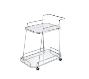 Luxury Handmade Metal <b>Decorative</b> Display Trolley with Contemporary Handmade Design Powder Coated FinishLuxury Handmade Metal - Product Image 1
