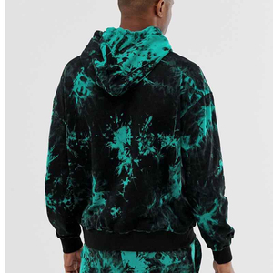 Survêtement homme éco-responsable hiver à capuche tie-dye léger et respirant, personnalisable - Product Image 2