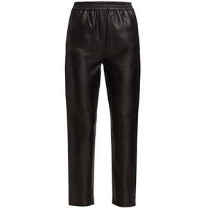 <b>Women</b> <b>Cropped</b> Faux Leather Pants High <b>Waist</b> Soft PU Fashion Ankle Length Casual <b>Trousers</b> Custom OEM ODM Wholesale Manufacturing - Product Image 6