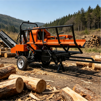 Processeur de bois de chauffage industriel 50 tonnes, fendeuse de bûches entièrement automatique pour entreprise commerciale de bois de chauffage