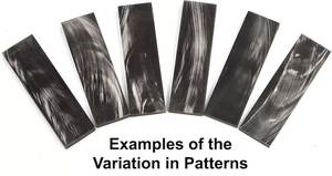 2 Placas de cuerno rayado de búfalo para fabricación de cuchillos, empuñaduras y marcos, incrustaciones para guitarra - Product Image 4