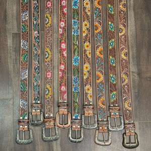 Nouveau Style de haute qualité personnalisé à la mode ceinture en cuir de vachette usinée à la main pour hommes et femmes ceintures en cuir véritable de vache réglables - Product Image 6