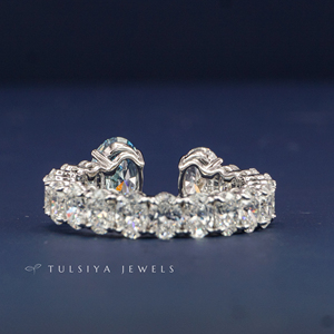 Bague en or massif 14 carats avec diamant de laboratoire pour femme, bague élégante moderne avec diamant synthétique, bijoux fins minimalistes pour un usage quotidien - Product Image 5