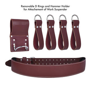 Professional High Quality Leather <b>Tool</b> Pouches Set Belt Custom Branding for Construction <b>Carpenter</b> Electrician <b>Tool</b> belt - Product Image 3