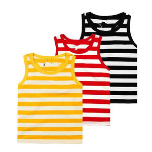 เสื้อกล้ามถักลายทางสีแดงขาวสำหรับผู้หญิง ระบายอากาศได้ดี คอกลม ตัดเย็บแบบโปร่ง สไตล์ลำลอง พร้อมลายปัก 3 มิติ - Product Image 6