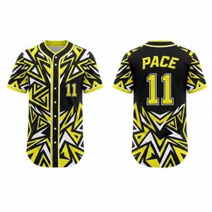 Custom Black Red Gold <b>Baseball</b> Jersey Men's Short Sleeve Sublimated Print Breathable Polyester allover printed <b>baseball</b> Jerseys - Product Image 4