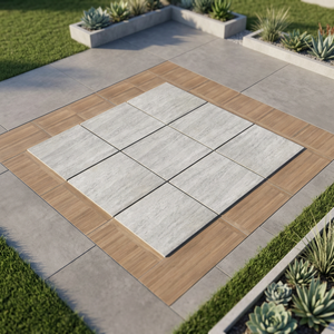 High Quality Modern Light Gray 20mm Full Body Porcelain Paver 600x600mm 600x900mm 300x600mm R11 Outdoor <b>Tiles</b> for Hall - Product Image 4