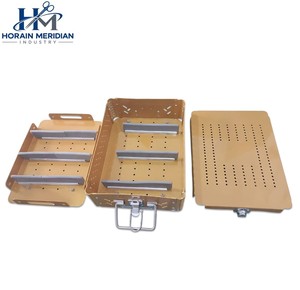 Caja de Esterilización Manual Golden Treamline de 0 Orificios, Contenedor de Aluminio para Instrumentos Quirúrgicos, Almacenamiento Médico - Product Image 4