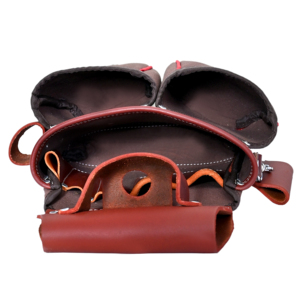 Heavy Duty <b>Leather</b> & Nylon <b>Tool</b> Pouch Belt Set for Carpenter Electrician Plumbing Waist OEM Multi Pockets Storage <b>Tool</b> Bags Set - Product Image 6