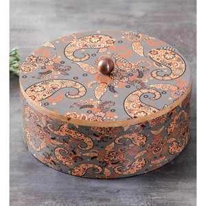 Handcrafted Mango Wood <b>Spice</b> <b>Box</b> with Inlay Design - Wholesale from Moradabad - Product Image 4