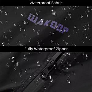 Nouvelle conception de veste coupe-vent imperméable personnalisée pour l'extérieur, avec demi-fermeture éclair et capuche, en polyester et nylon, pour moto, randonnée, veste décontractée pour homme - Product Image 3