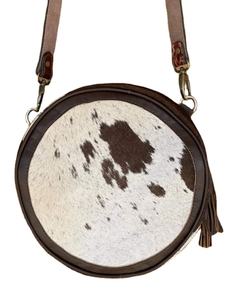 Bolso Bandolera de Cuero y Ratán Vintage para Mujer, Estilo Casual, con Bordado, Detalles de Plumas y Cierre de Cremallera, Estilo Western - Product Image 1