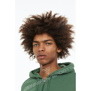 Sudaderas con Capucha Casuales de Invierno para Hombre, con Logotipo Personalizado, Gruesas, Oversize, con Hombros Caídos, Cierre de Cremallera, Transpirables y de Color Sólido - Product Image 4