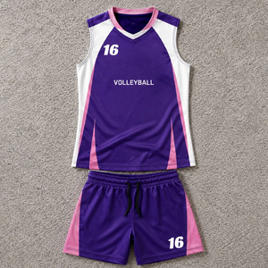 Conjunto de Camiseta y Pantalones Cortos de Voleibol Unisex, Verde Degradado a Azul, 23, Impresión por Transferencia de Calor, Absorbe la Humedad, 100% Atlético - Product Image 4