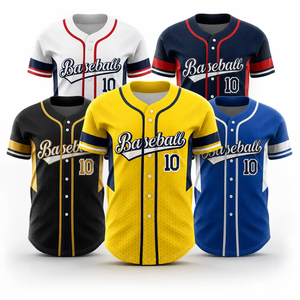 Custom Design Club Team Sports <b>Baseball</b> Jerseys Lightweight 100% Polyester Quick Dry Fabric Fully Sublimation Printing Jerseys - Product Image 4
