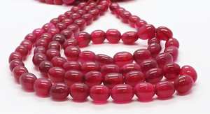 AAA <b>Ruby</b> Quartz Smooth Oval Beads 7x10 MM Red <b>Ruby</b> Quartz Gemstone Beads 16 Inch <b>Ruby</b> Quartz Oval Shape Loose Beads For Jewelry - Product Image 6
