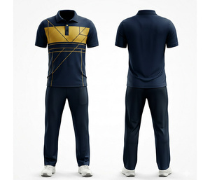 Uniforme de cricket sur mesure avec nom et numéro du joueur |   Vêtements de cricket pour hommes, femmes et jeunes, polo et pantalon, équipe complète - Product Image 3