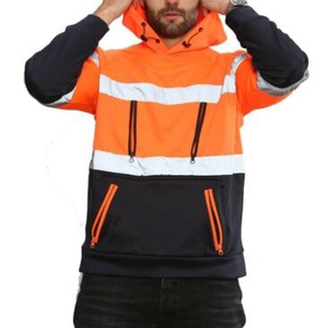 Sudadera con capucha de alta visibilidad para hombre, reflectante, de seguridad, para trabajo, personalizada, OEM, marca privada, fabricante de fábrica para hombres - Product Image 3