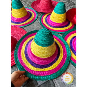 Sombrero Mexicano de Paja Ecológica Multicolor con Ala Ancha para Disfraces, Ideal para Adultos en Fiestas Casuales, Directo de Vietnam - Product Image 5