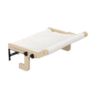 Amaca per Gatti in Peluche da Finestra, Comoda Seduta in Legno Senza Foratura e Senza Ventosa per Gatti da Interno - Product Image 5