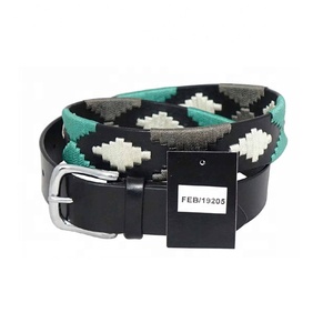 Ceinture de polo en cuir véritable de peau de vache de qualité supérieure pour l'équitation et le style formel équestre avec de l'acier pour Buck - Product Image 6