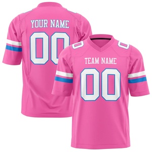Camiseta Profesional de Fútbol Americano con Cuello en V, Tejido Deportivo de Alto Rendimiento, Personalización con Logotipo de Patrocinador y Marca del Equipo, Tallas XS-7XL, Fabricación OEM - Product Image 3