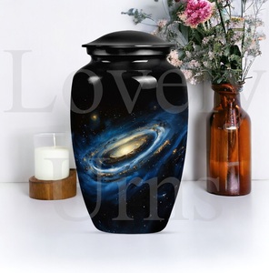 Galaxy cremation urn timeless elegant cremation sentinel memorial urn for human <b>ashes</b> decorative <b>keepsake</b> tribute - Product Image 3