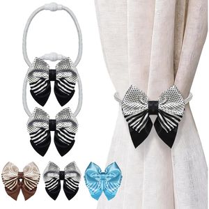 Nouveauté 2026 : Lot de 2 attaches de rideaux magnétiques robustes, simples et élégantes, en forme de nœud papillon, accessoires élégants pour tringles et rails de rideaux - Product Image 1