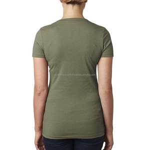 Camiseta de Algodón Transpirable Personalizada para Mujer, con Mangas Cortas, Suave, Veraniega, al por Mayor - Product Image 2