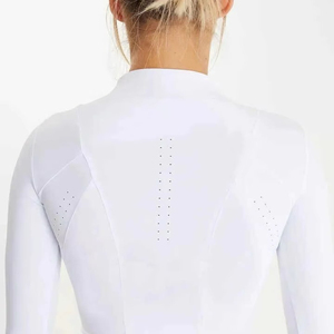 Chemise de concours d'équitation haut de gamme pour chevaux, motif uni, épaules tombantes, longueur genou, tricot respirant, couleur personnalisable - Product Image 5