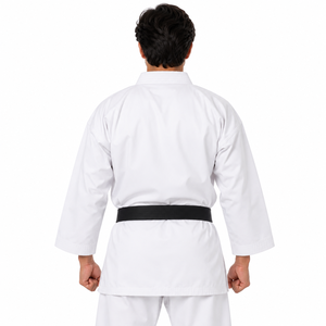 Uniforme de Karate Premium para Adultos, Blanco, Poliéster/Nailon, 300g, Transpirable, Duradero, de Secado Rápido, Tallas Grandes, para Entrenamiento de Artes Marciales - Product Image 4