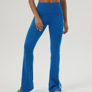 Pantalones Rectos Acampanados para Mujer, Cintura Media, Ajustados, Casuales, de Oficina, para Uso Diario, Estilo Urbano, Pantalones de Encaje para Invierno - Product Image 4