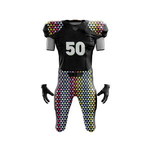 Vente en gros de nouveaux uniformes de football américain personnalisés pour hommes, service OEM, 100% polyester, séchage rapide - Product Image 3