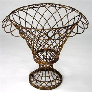 Best Selling <b>Mesh</b> Iron <b>Wire</b> <b>Garden</b> Planter Antique Finished Handmade for Home Balcony Lobby <b>Garden</b> Decoration Flower Planters - Product Image 1