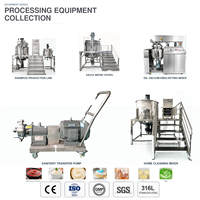 Homogénéisateur mélangeur à cisaillement élevé 50L, machine à émulsionner sous vide pour la fabrication de crèmes cosmétiques et de lotions, en acier inoxydable 316L, pour savon liquide