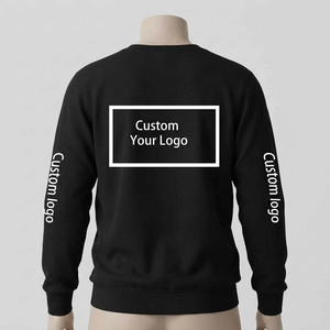Custom Logo Unisex Crew Neck Sweatshirt Premium Cotton Fleece Oversized <b>Pullover</b> Streetwear Sweatshirt Wholesale - Product Image 5