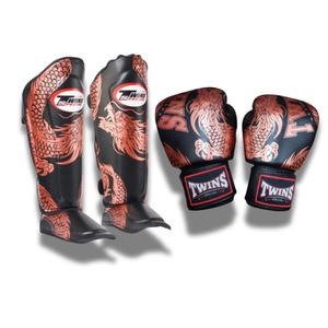 Equipo de Entrenamiento de Boxeo MMA Twins con Logotipo Personalizado, Guantes de Boxeo de Cuero, Protector de Tibia para Muay Thai, Set de Sparring Twins para Kickboxing - Product Image 6