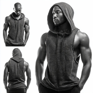 Camiseta sin Mangas para Gimnasio, Sudadera con Bolsillo para Hombre, Sudadera Personalizada sin Mangas para Gimnasio, Camisetas sin Mangas para Fisicoculturismo - Product Image 5