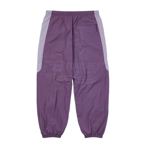Conjunto Deportivo Unisex Colorblock Morado con Cremallera Completa y Cuello Alto, Estilo Deportivo, Ligero, de Poliéster, para Adultos, Ropa de Primavera - Product Image 3