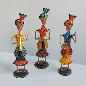 Juego de 3 figuras musicales tradicionales Punjabi Sardar Ji, listas para exportación al por mayor, para decoración del hogar, regalos, artículos de artesanía. - Product Image 4