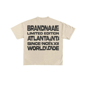 เสื้อยืดแขนสั้นผู้ชาย BRANDNAME คอกลม ลายเรียบ ผ้าคอตตอนเจอร์ซีย์ ทรงปกติ สไตล์สตรีท ดีไซน์ Wild Free เป็นมิตรกับสิ่งแวดล้อม - Product Image 6